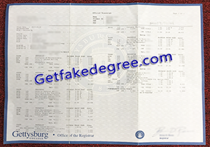 buy fake Gettysburg College transcript