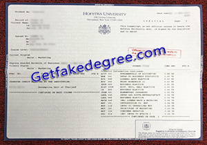 buy fake Hofstra University transcript