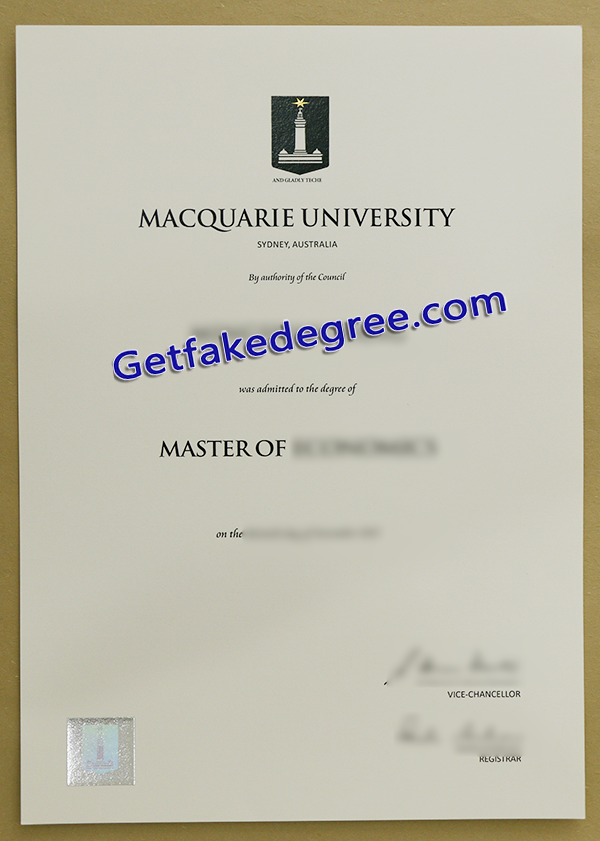 Macquarie University diploma, fake Macquarie University degree