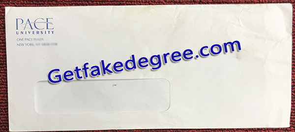 Pace University fake transcript, Pace University fake envelope