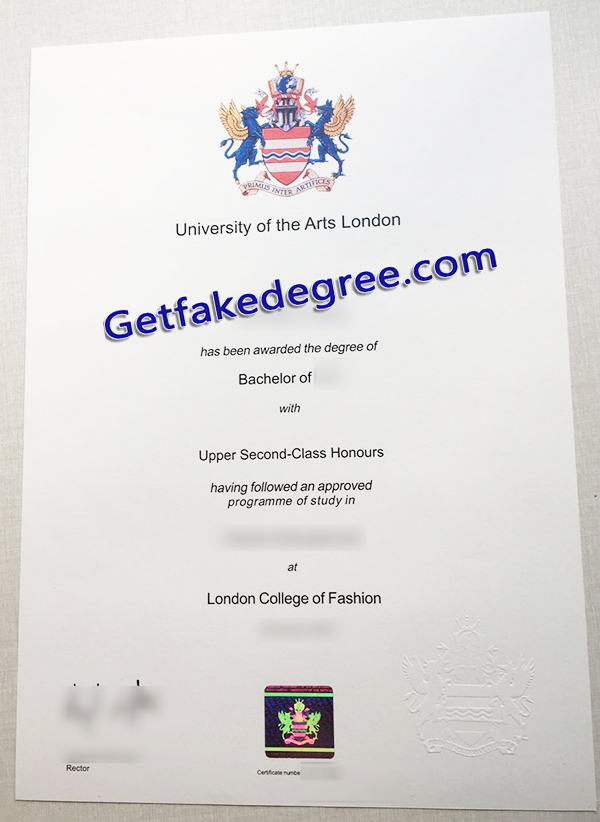 University of the Arts London degree, fake University of the Arts London diploma