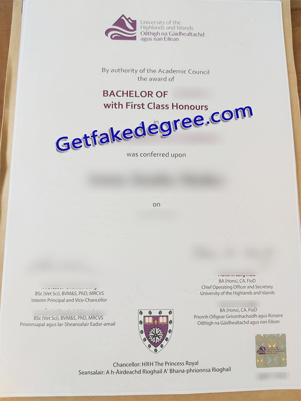 University of the Highlands and Islands degree, fake UHI diploma