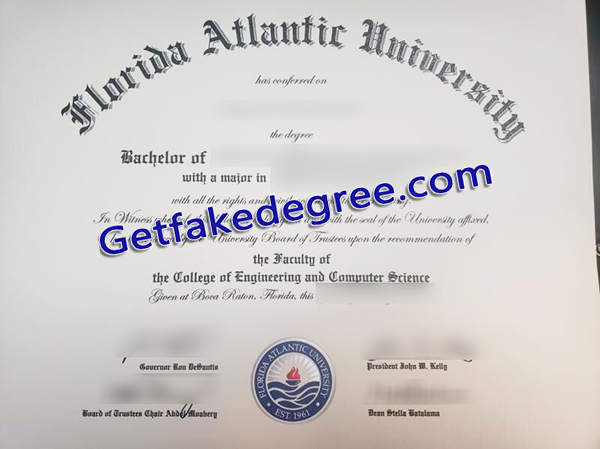 Florida Atlantic University degree, fake Florida Atlantic University diploma