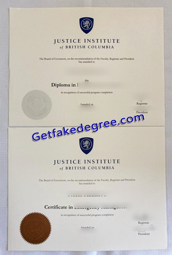 Justice Institute of British Columbia diploma, fake JIBC degree