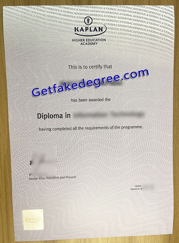 Kaplan Higher Education Academy degree, Kaplan fake diploma