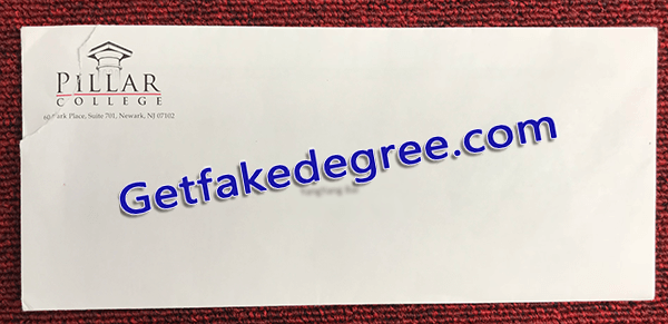 Pillar College fake transcript, Pillar College fake envelope