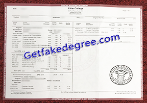 buy fake Pillar College transcript