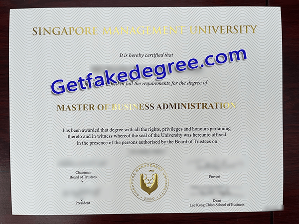 Singapore Management University diploma, fake Singapore Management University degree