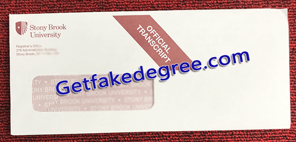 Stony Brook University fake envelope, Stony Brook University transcript