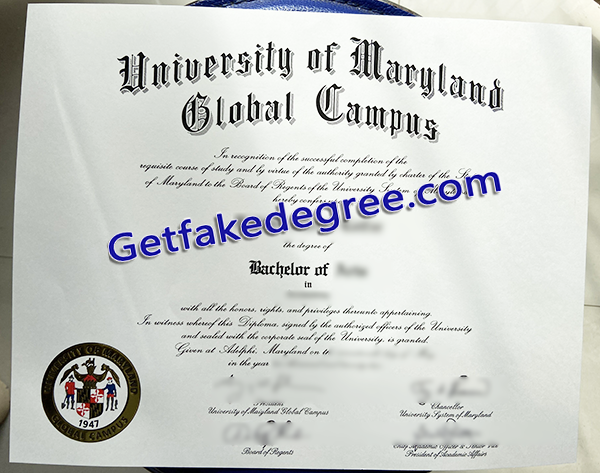 University of Maryland Global Campus diploma, UMGC fake degree