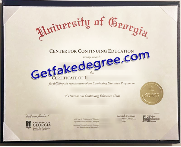 University of Georgia degree, fake University of Georgia diploma