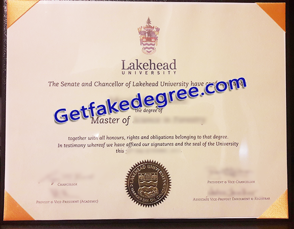 Lakehead University diploma, fake Lakehead University degree