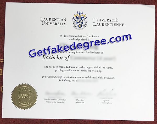Laurentian University degree, fake Laurentian University diploma