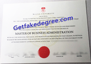 buy fake Mcgill University degree