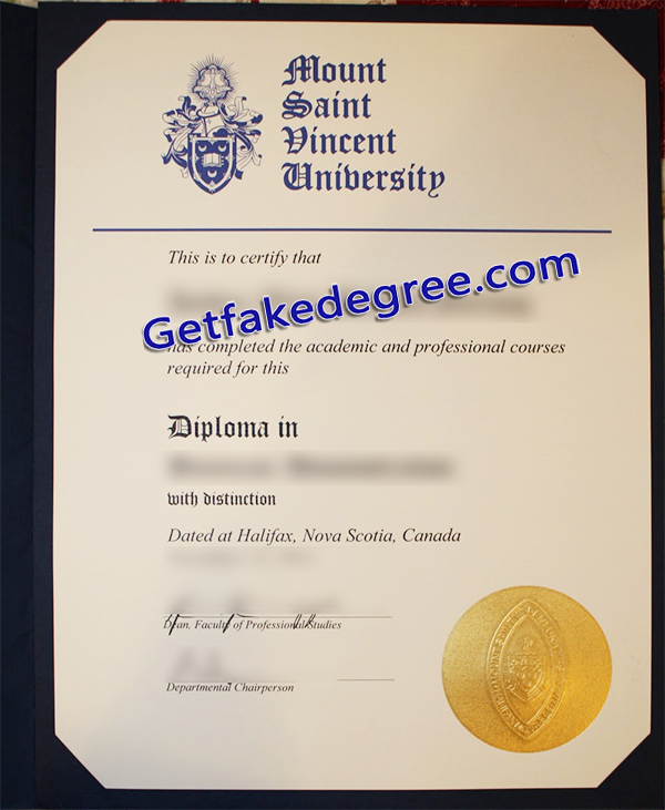 Mount Saint Vincent University degree, MSVU fake diploma