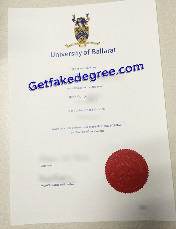 University of Ballarat degree, University of Ballarat fake certificate