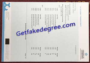 buy fake University of Canberra transcript