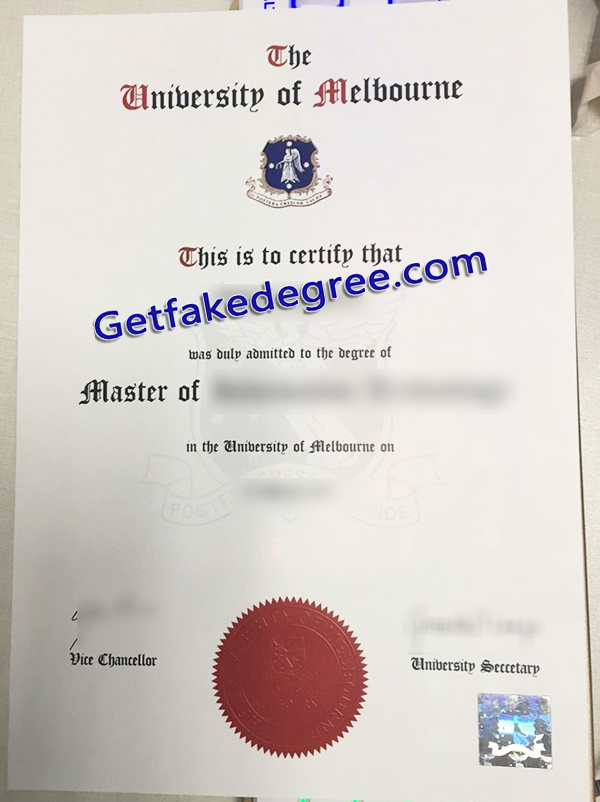 University of Melbourne diploma, fake University of Melbourne degree