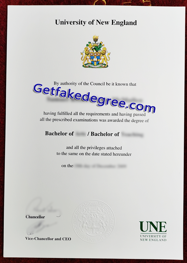 University of New England diploma, UNE fake degree