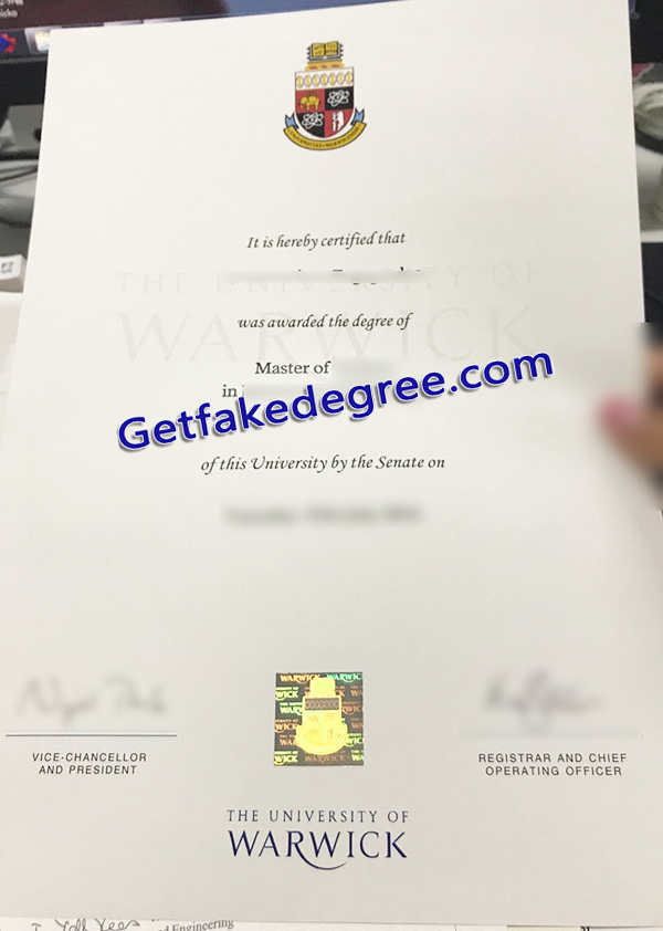 University of Warwick degree, University of Warwick fake diploma