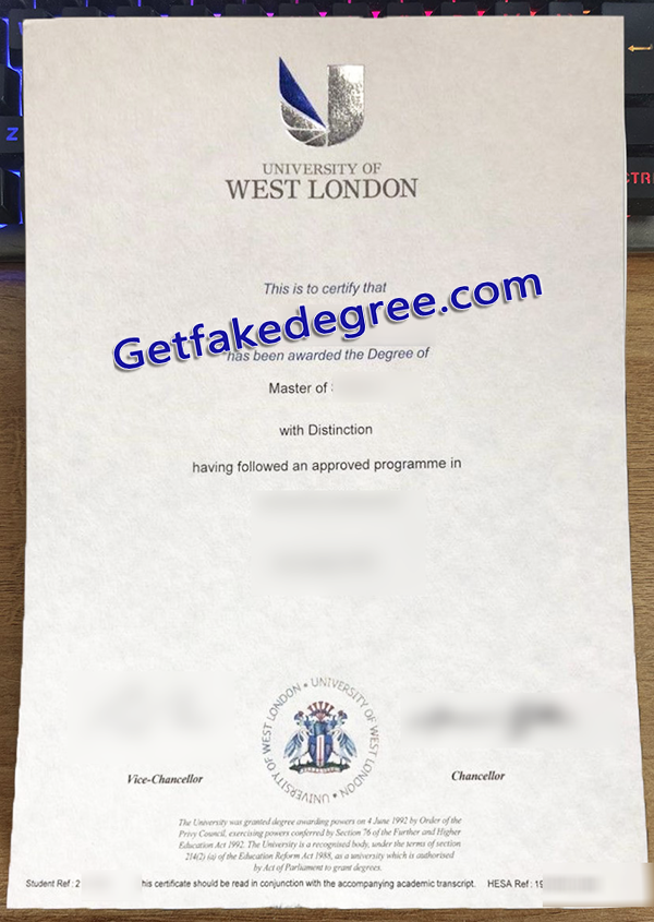 University of West London degree, fake UWL diploma