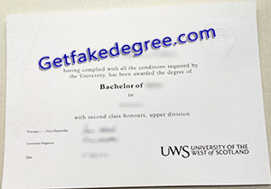 buy fake University of the West of Scotland degree