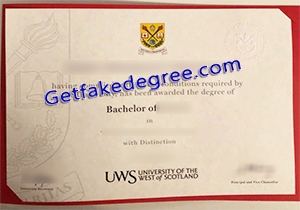 buy fake University of the West of Scotland diploma