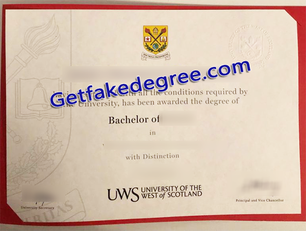 University of the West of Scotland degree, UWS fake diploma