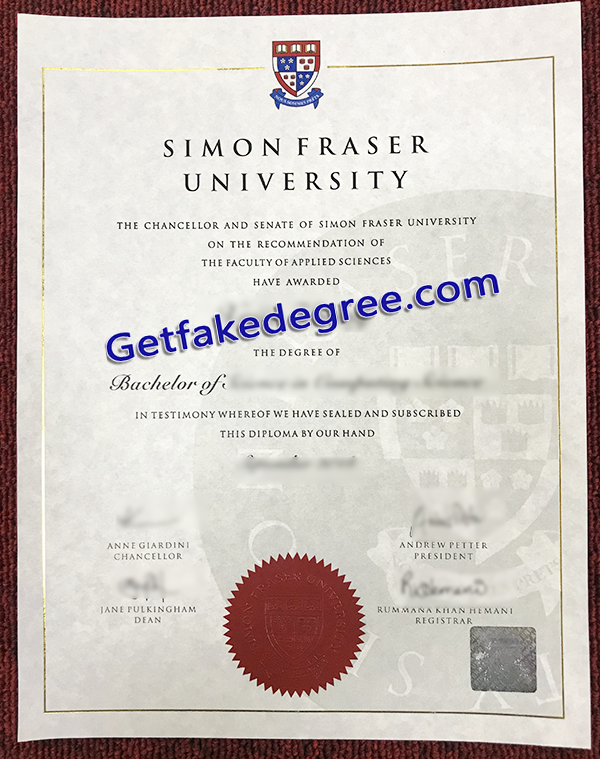 SFU fake degree, Simon Fraser University diploma