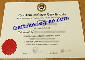 buy fake University of Notre Dame Australia diploma