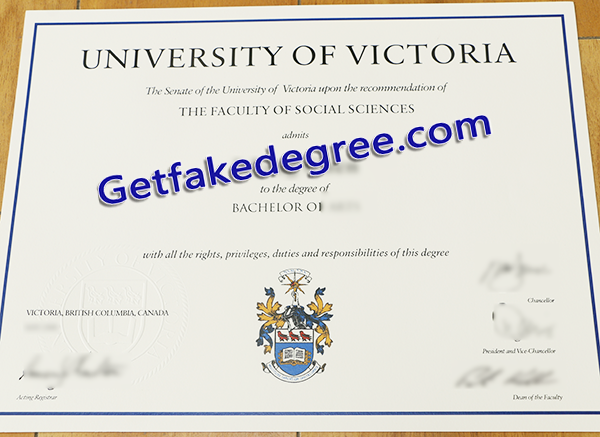 University of Victoria diploma, fake University of Victoria degree