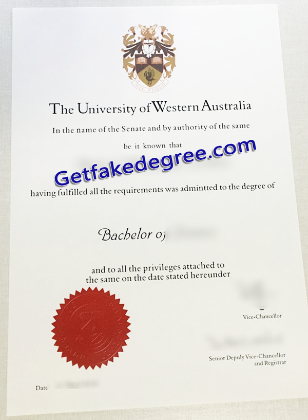fake University of Western Australia diploma, UWA fake diploma
