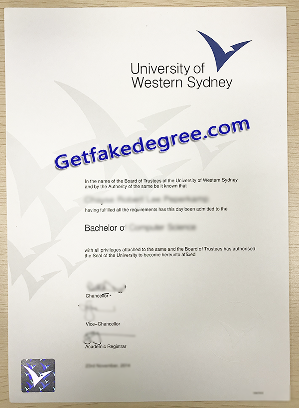 University of Western Sydney degree, Western Sydney University fake diploma