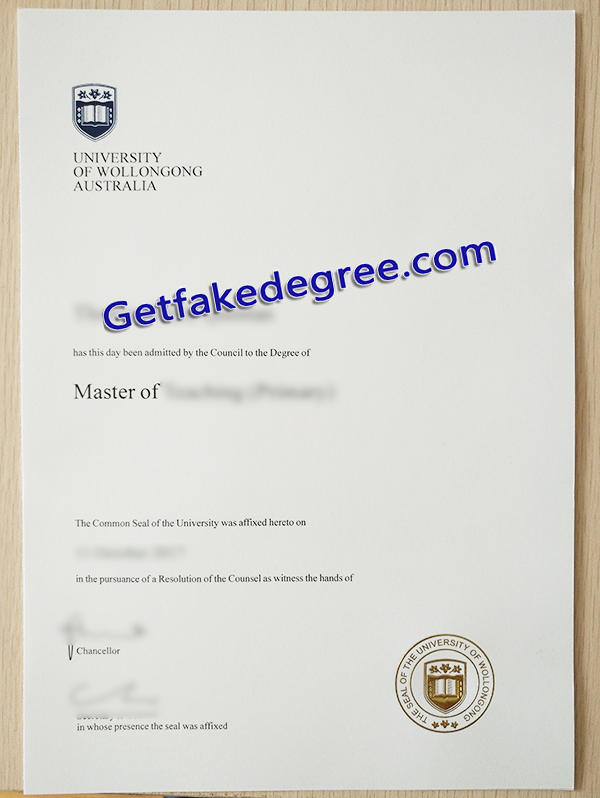 University of Wollongong degree, University of Wollongong fake diploma