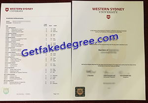 buy fake Western Sydney University diploma transcript