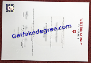 buy fake Western Sydney University diploma