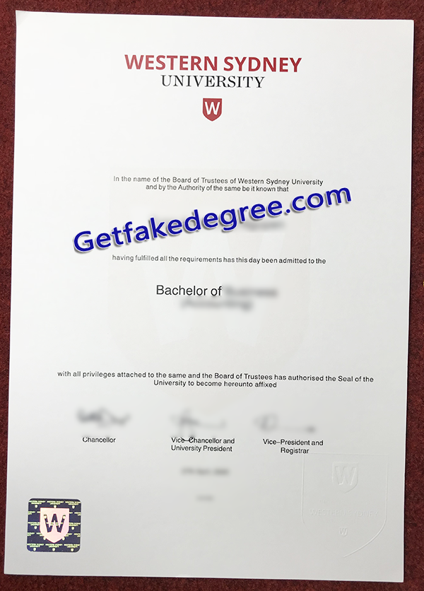 Western Sydney University degree, WSU fake diploma