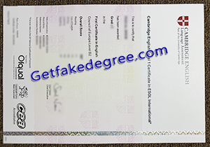 buy fake Cambridge FCE Certificate