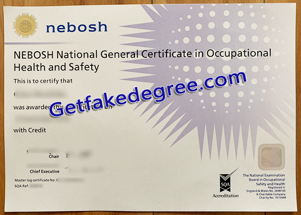 NEBOSH diploma, fake NEBOSH certificate