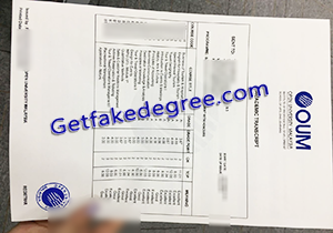 buy fake Open University Malaysia transcript