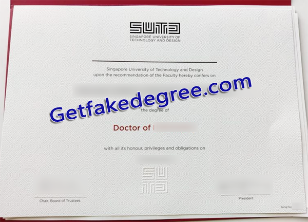 SUTD degree, Singapore University of Technology and Design diploma