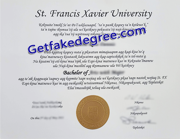St. Francis Xavier University diploma, StFX University fake degree