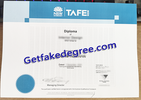 TAFE NSW diploma, fake TAFE certificate