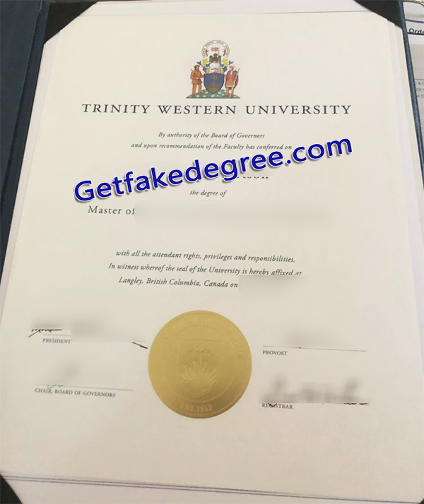 Trinity Western University diploma, TWU fake degree 