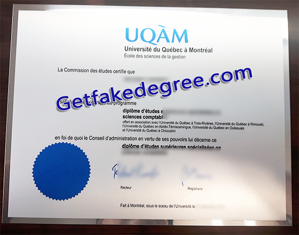 Université du Québec à Montréal degree, fake UQAM diploma