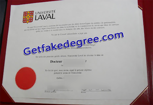 Université Laval degree, fake Université Laval diploma