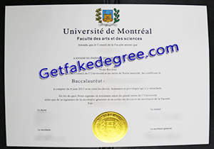 buy fake University of Montréal degree