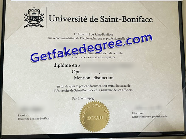 Université de Saint-Boniface degree, fake Université de Saint-Boniface diploma