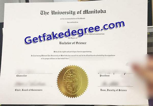 University of Manitoba diploma, fake University of Manitoba degree