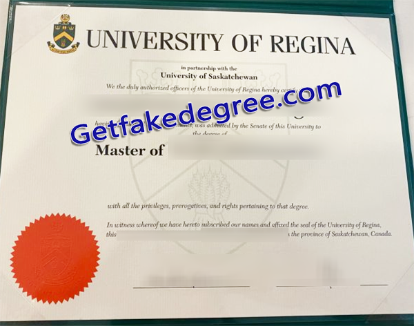 University of Regina diploma, fake University of Regina degree